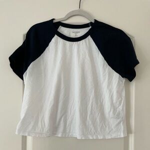 Oldnavy Navy and White Raglan T-Shirt